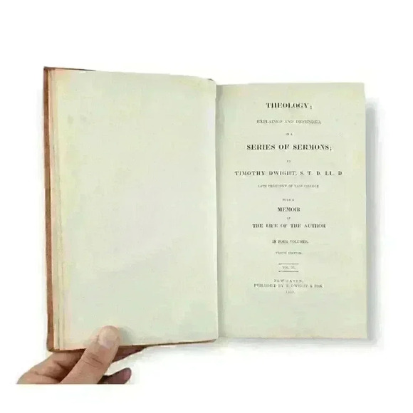 Theology Explained & Defended Vols 2, 3 & 4 by Timothy Dwight Leather, 1839 Yale - Picture 5 of 12